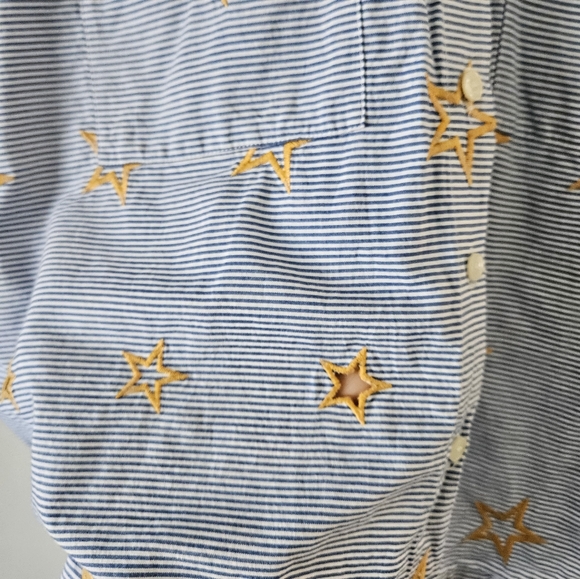 Madewell stars and stripes seersucker short sleeve button down - Picture 3 of 8
